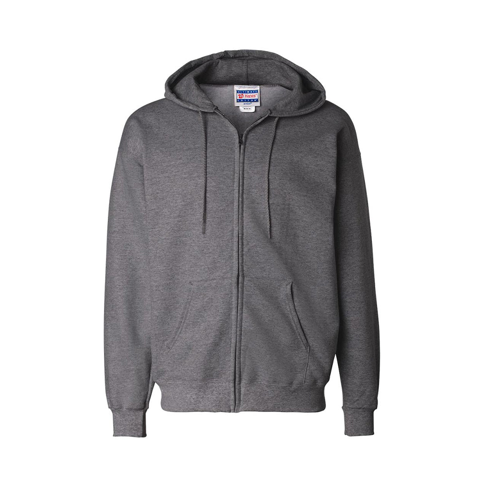 Hanes Adult 9.7 Oz. Ultimate Cotton 90/10 Full-Zip Hood | Fresh Prints
