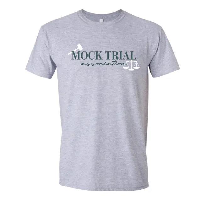 Mock Trial Association Gavel and Scale Design PR Shirt 2