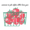 Phi Alpha Delta Strawberries on Basket in Red and Green PR Shirt