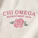 Chi Omega Floral Illustration Rush Tanks
