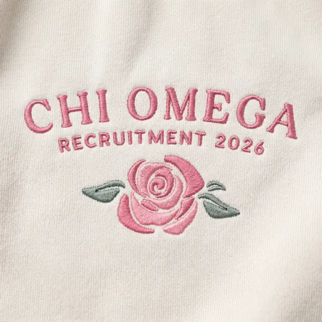 Chi Omega Floral Illustration Rush Tanks