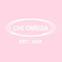 Chi Omega Oval Text with Pink Gradient PR Hoodie