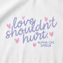 Alpha Chi Omega Hand Drawn Lettering Philanthropy Crewneck