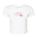 Alpha Phi Script Text with Cherries Bid Day Shirt 2