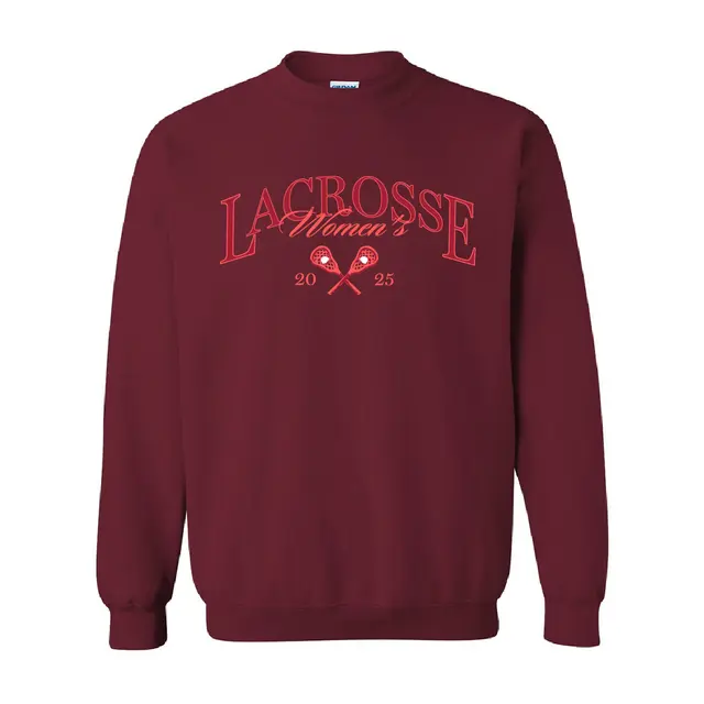 Women's Lacrosse Dynamic Text PR Crewneck 2