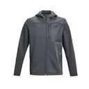Customizable Under Armour Men's ColdGear® Infrared Shield 2.0 Hooded Jacket 1371587 Grey Front