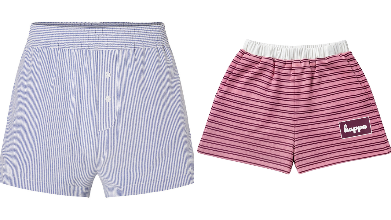 Poppy Striped Shorts and Soft Launch Striped Shorts