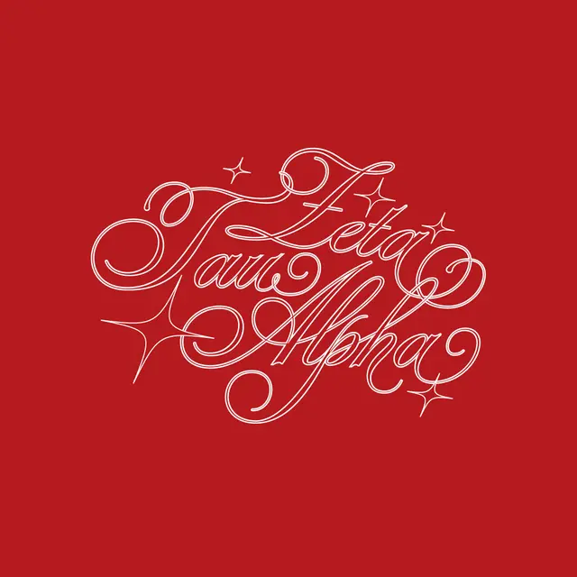 Zeta Tau Alpha Script Stars PR Tank