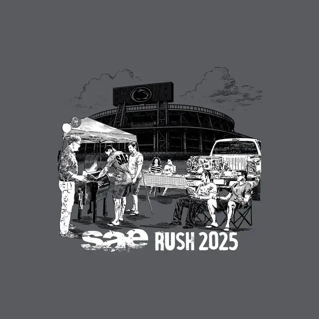 Sigma Alpha Epsilon SAE Tailgate Scene Rush Shirt