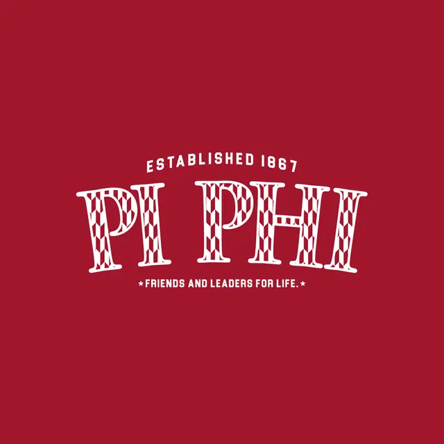 Pi Beta Phi Checkered Lettering PR Shirt