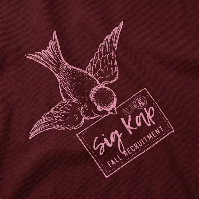 Sigma Kappa Hand Drawn Bird Rush & Bid Tank