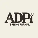 Alpha Delta Pi Block Lettering Spring Formal Tank