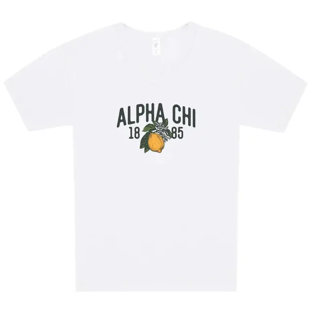 Alpha Chi Omega Lemon and Floral PR Shirt 2