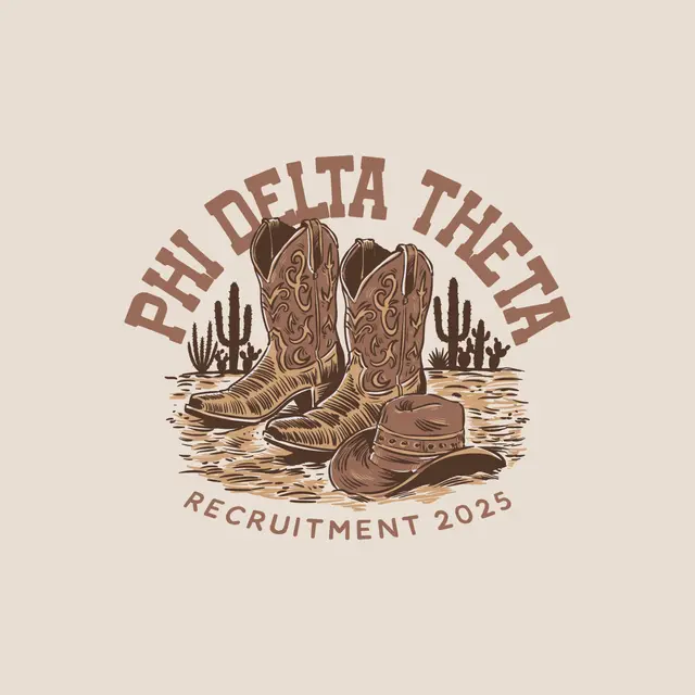 Phi Delta Theta Cowboy Boots Recruitment Shirt 2