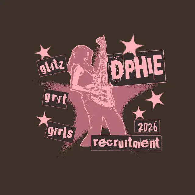 Delta Phi Epsilon Female Rockstar Graphic Recruitment Tank