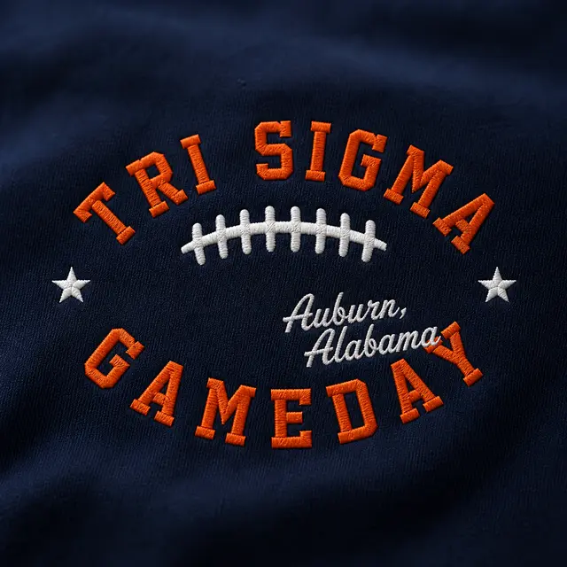 Sigma Sigma Sigma Block Lettering Football Game Day Tank