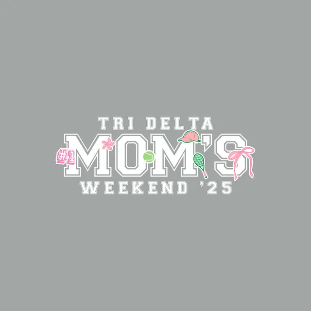 Delta Delta Delta Sporty Icons Mom's Weekend Crewneck
