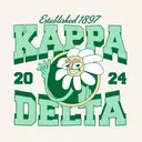 Kappa Delta Greeting Daisy Design for Tank for Sorority PR