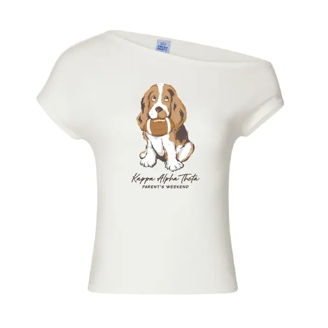 Kappa Alpha Theta Puppy Football Parent's Weekend Shirt 2