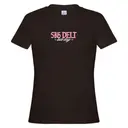 Sigma Delta Tau Pink Gothic Text Bid Day Shirt 2