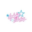 Delta Phi Epsilon Halftone Stars and Script Bid Day Shirt