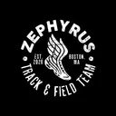 Track & Field Team Zephyrus Winged Shoe Circle Design PR Shirt