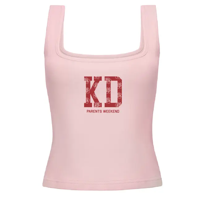 Kappa Delta Hibiscus Block Letters Parents Weekend Tank 2