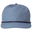 Big Accessories Lariat Ripstop Hat ba699 Slte Blu Nvy Rp Front