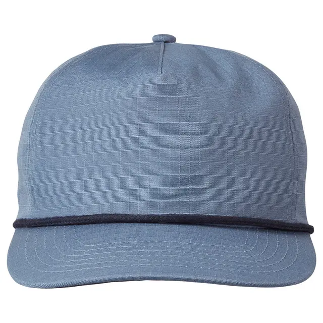 Big Accessories Lariat Ripstop Hat ba699 Slte Blu Nvy Rp Front