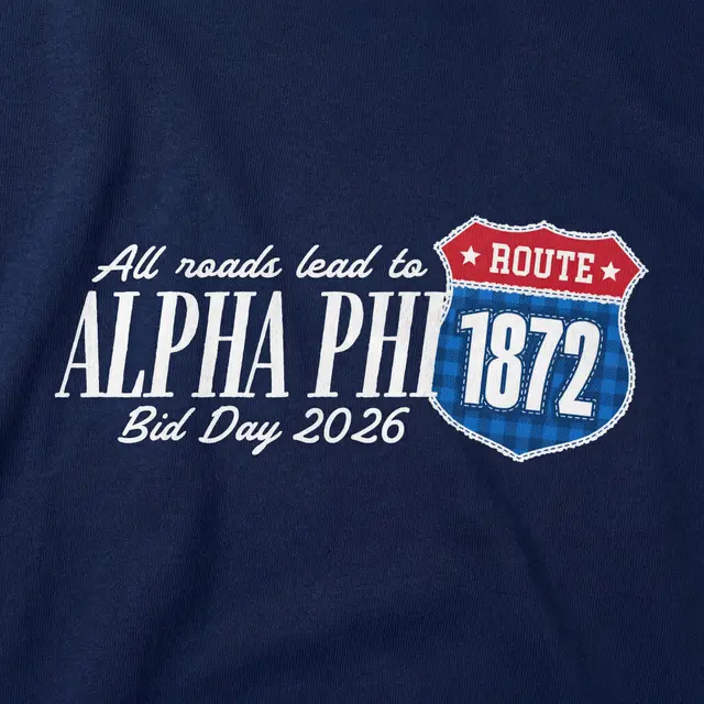 Alpha Phi Route Shield Bid Day Tank