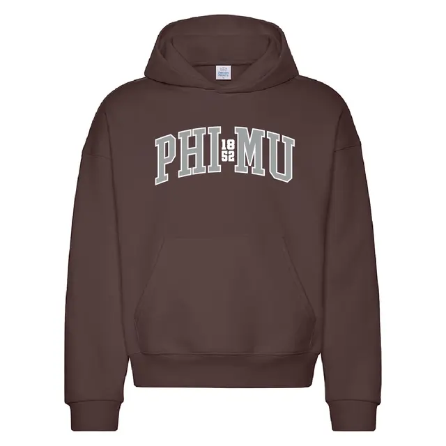 Phi Mu Classic Arch Text PR Hoodie 2