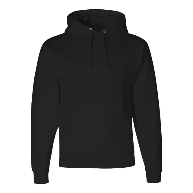 Jerzees Super Sweats® NuBlend® - Pullover Hooded Sweatshirt Black Front