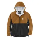 Carhartt Mens Monterey Jacket Carhartt Brown Black Front