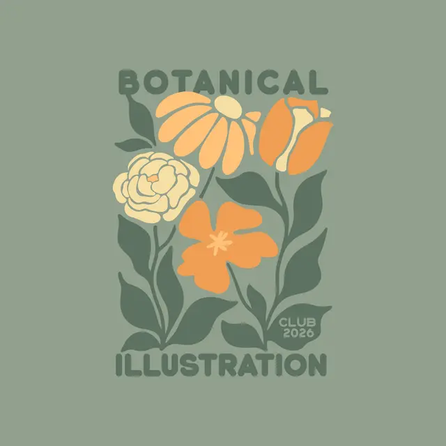 Botanical Illustration Club Floral Graphic PR Shirt