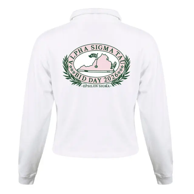 Alpha Sigma Tau State Outline Floral Bid Shirt 2