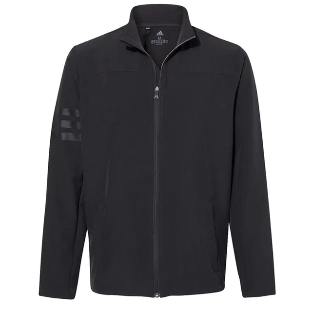 Adidas Climastorm 3-Stripes Jacket a267 Black Black Front