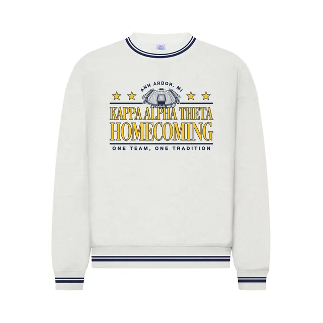 Kappa Alpha Theta Stadium Illustration Homecoming Crewneck 2