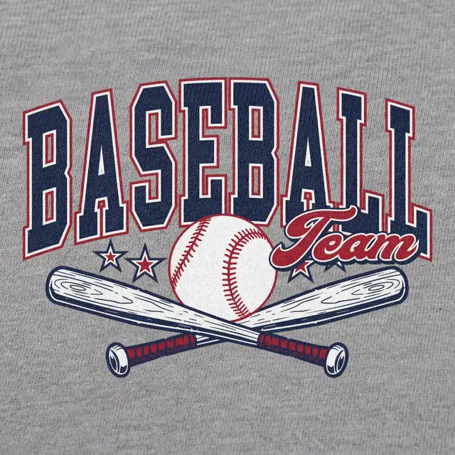 Baseball Team Crossed Bats Graphic PR Crewneck
