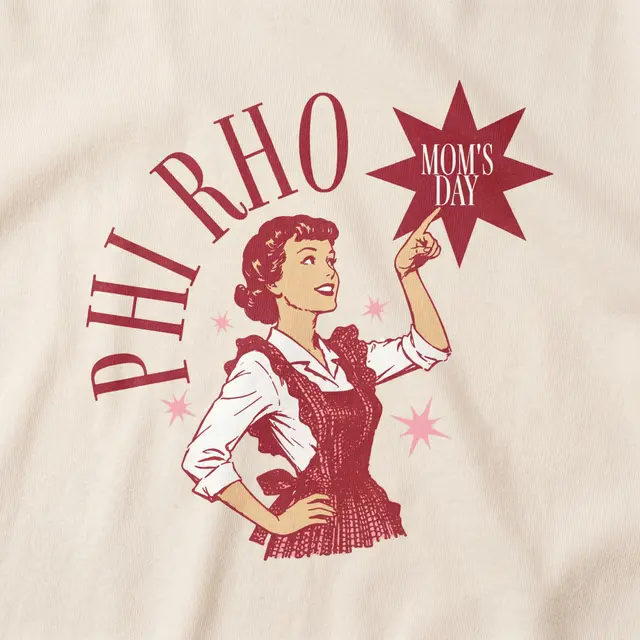 Phi Sigma Rho Retro Illustration Parents Weekend Sweater