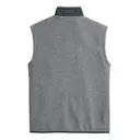 Vineyard Vines Men's Mountain Sweater Fleece Vest 1k001727 Gray Heather Back
