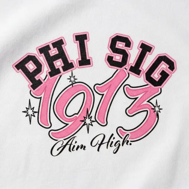 Phi Sigma Sigma Stacked Bold Lettering PR Shirt