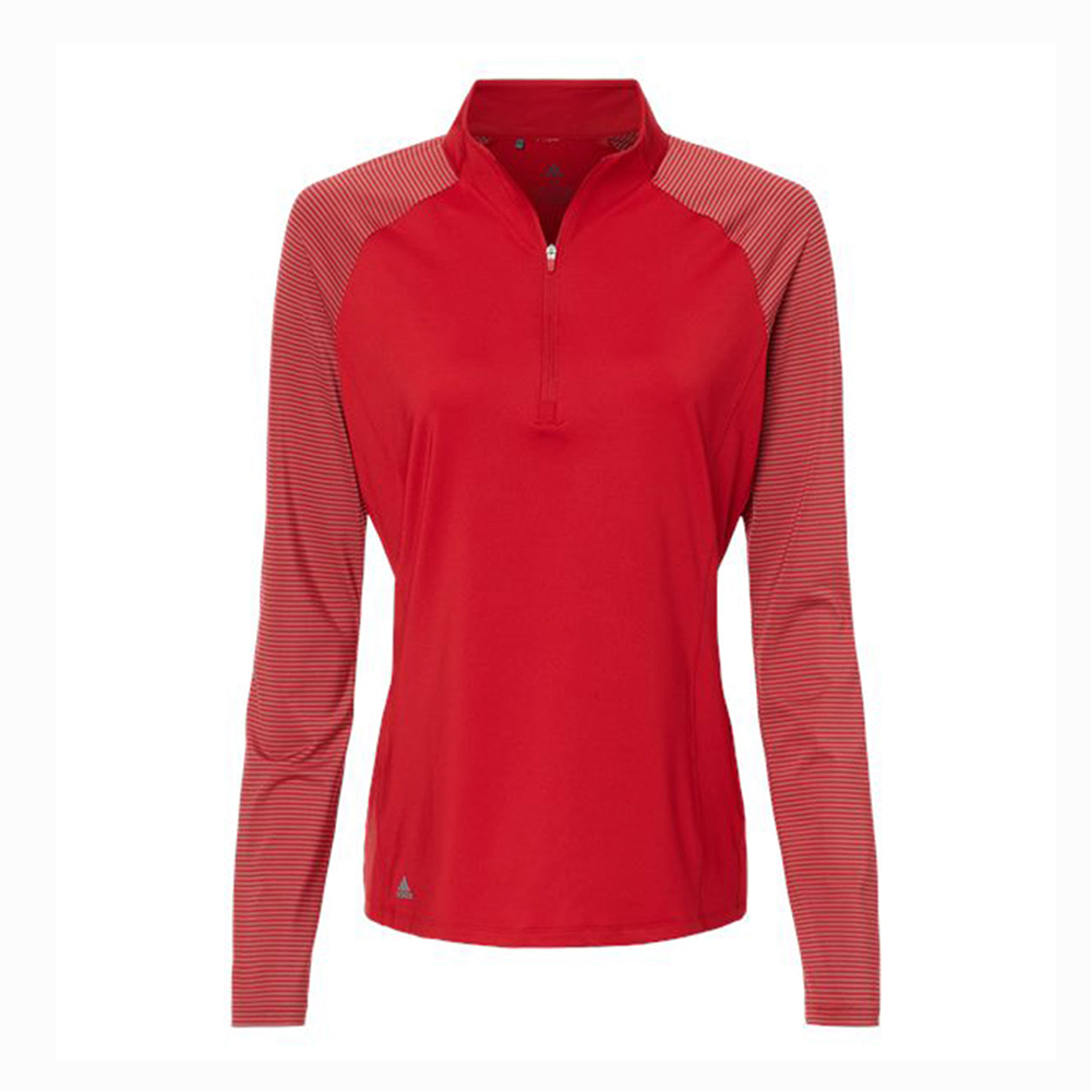 Adidas Women's Stripe Block Quarter-Zip Pullover | Fresh Prints