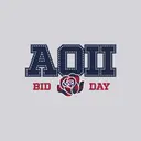 Alpha Omicron Pi Plaid Rose Bid Day Hat