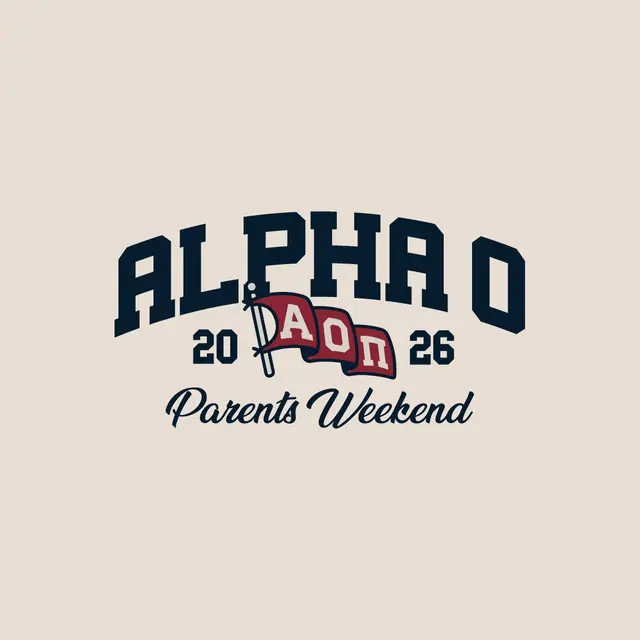 Alpha Omicron Pi Flag Design Parents Weekend Shirt