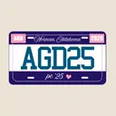 Alpha Gamma Delta License Plate Rush Sweater
