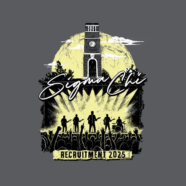 Sigma Chi Concert Scene Graphic Recruitment Shirt