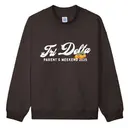 Delta Delta Delta Orange Accent Parent's Weekend Crewneck 2