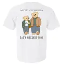Alpha Chi Omega Dad Bear Illustration Parent's Weekend Shirt 2
