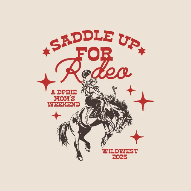 Delta Phi Epsilon Rodeo Rider Mom's Weekend Crewneck