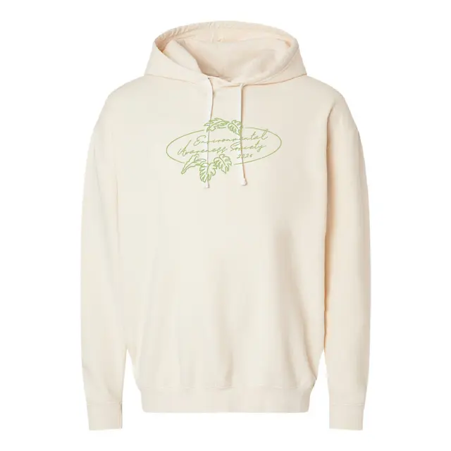 Environmental Awareness Society Leafy Script with Monstera PR Hoodie 2